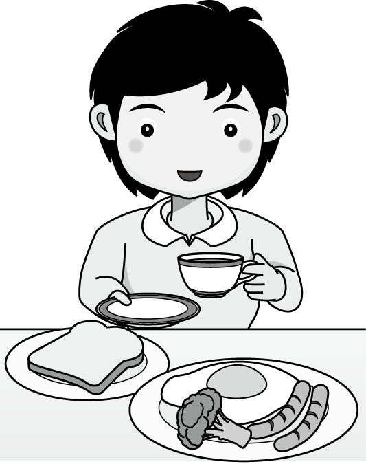 朝食18-紅茶 イラスト