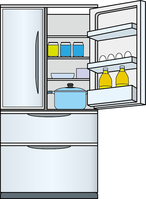 料理14-冷蔵庫イラスト