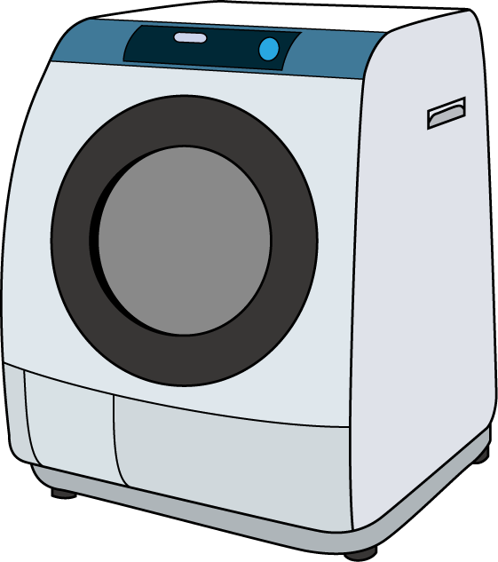 洗濯01-洗濯機 -イラストポップの生活のクリップアートカット集