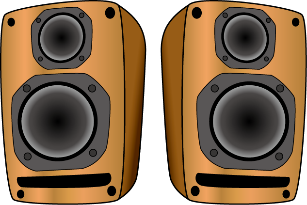 イラストポップの音楽画像素材 音響機器no06スピーカーの無料イラスト