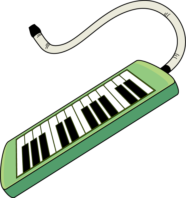 イラストポップの音楽画像素材 キーボードb No15鍵盤ハーモニカの無料イラスト