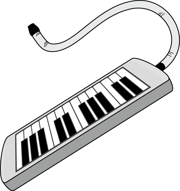 キーボードB No15鍵盤ハーモニカイラスト