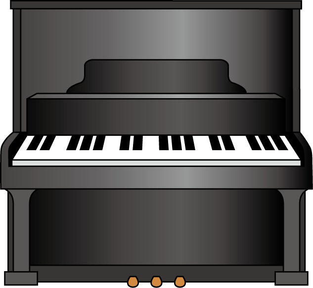 イラストポップの音楽画像素材 キーボードa No06アップライトピアノ