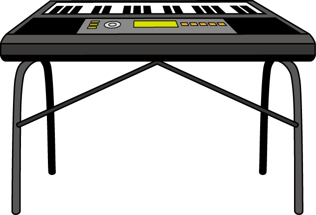 イラストポップの音楽画像素材 キーボードa No12キーボードの無料イラスト