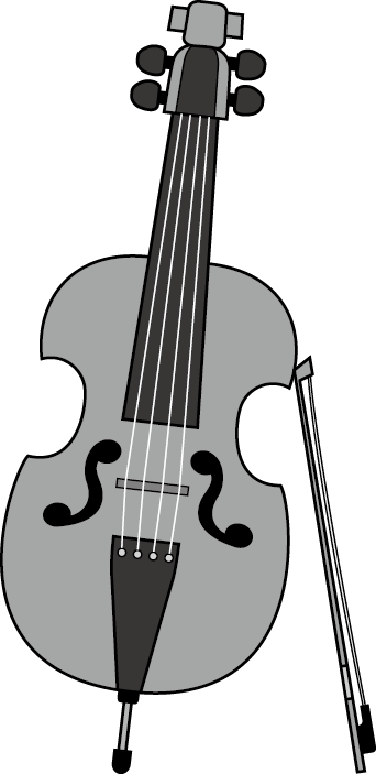 イラストポップの音楽画像素材 弦楽器a No03チェロの無料イラスト