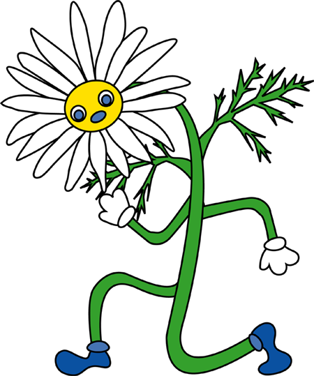 イラストポップ 植物イラスト 花のキャラクター素材が無料