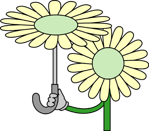 イラストポップ 植物イラスト 花のキャラクター素材が無料