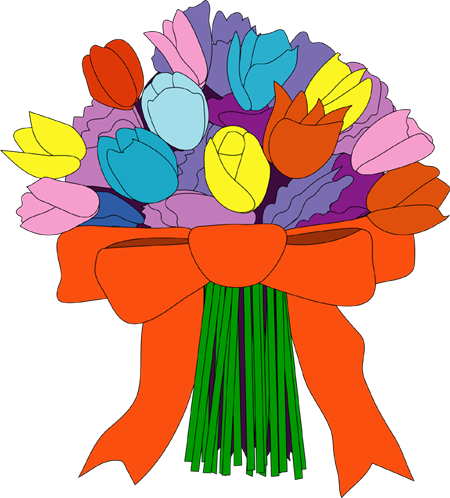 イラストポップ 植物イラスト お祝いの花素材が無料