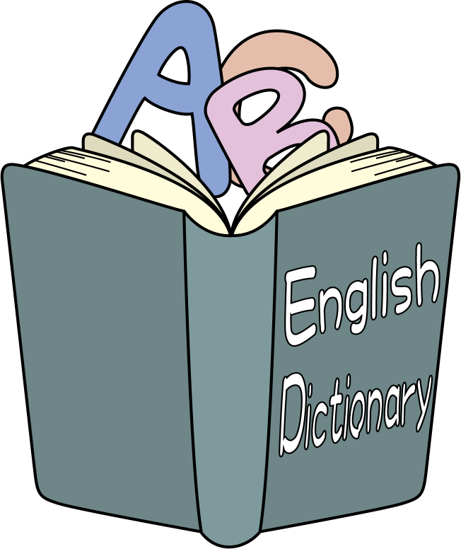 イラストポップ 学校のイラスト 英語no18英語の辞書とアルファベットの無料素材
