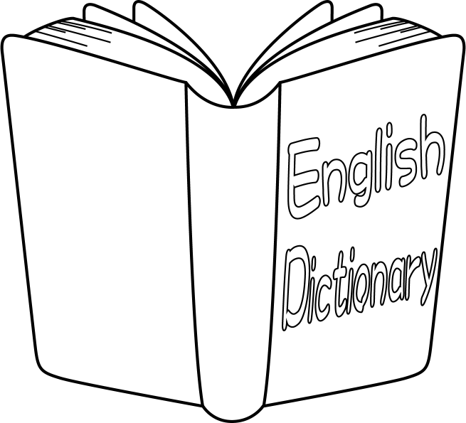 イラストポップ 学校のイラスト 英語no17立てられた英語の辞書の無料素材