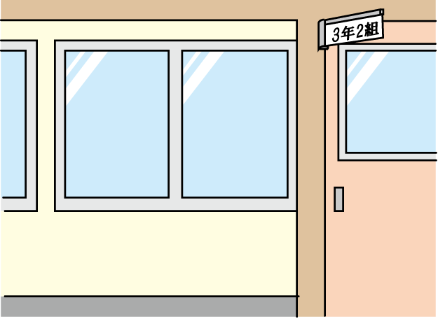 施設No25廊下イラスト