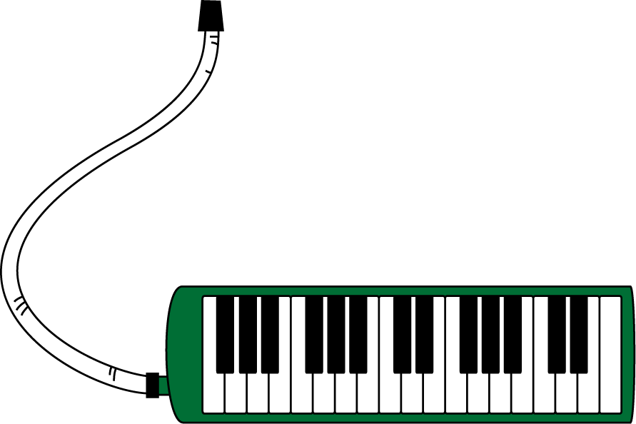 イラストポップ 学校のイラスト 音楽no13鍵盤ハーモニカの無料素材