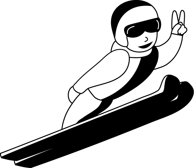 1月3-No12スキージャンプイラスト