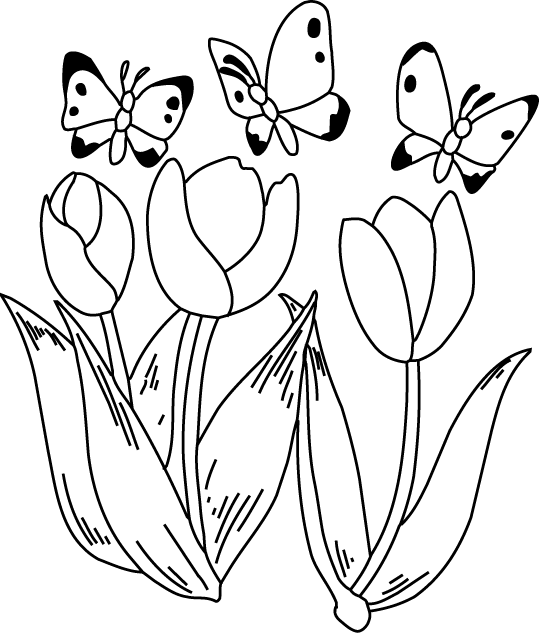 イラストポップの季節の素材 春夏秋冬の行事や風物のイラスト3月1 No26蝶と花の無料ダウンロードページ