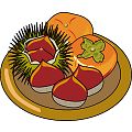 イラストポップ 季節のイラスト秋 10月の無料素材 食欲の秋 秋の味覚