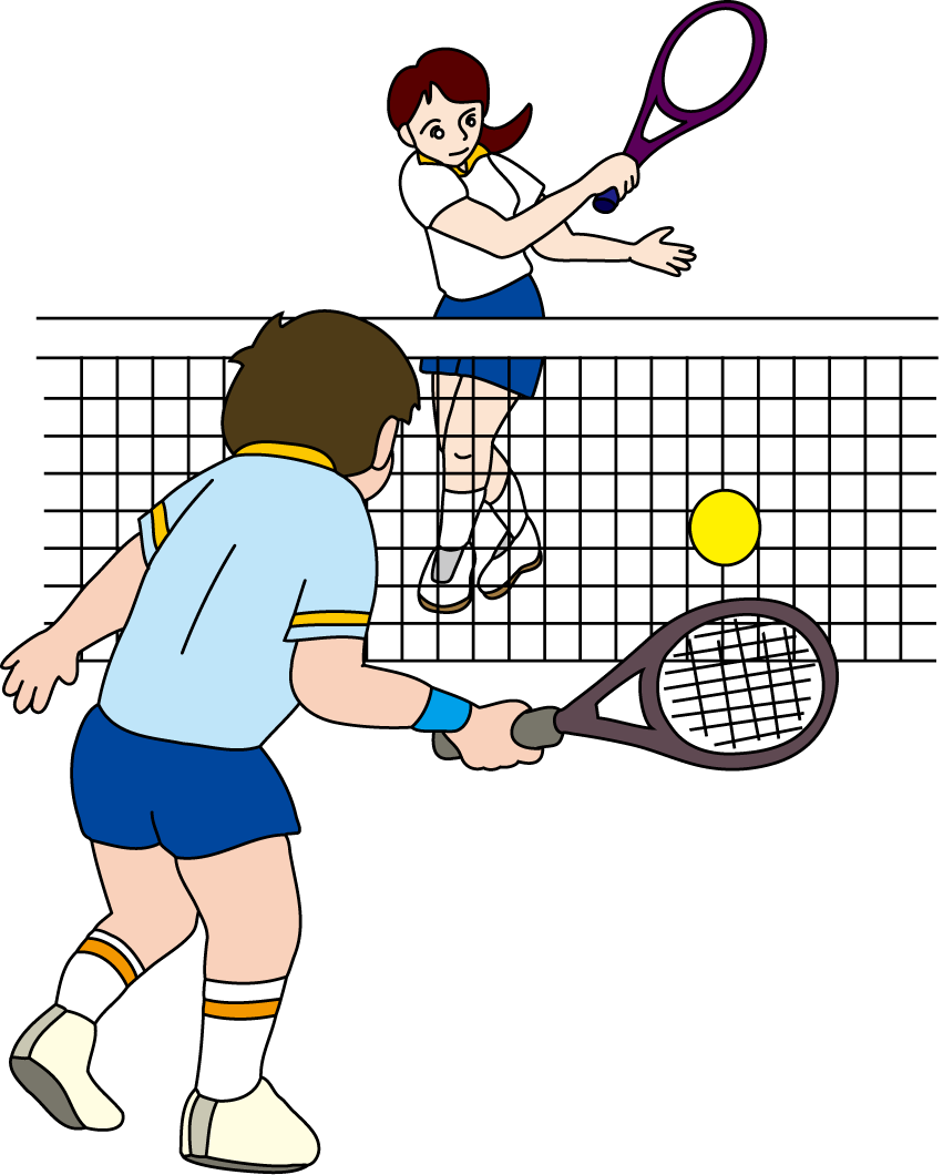 コンプリート テニス の イラスト Illustmantap