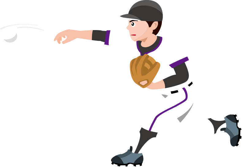 野球11 ピッチャー の無料イラスト イラストポップのスポーツクリップアートカット集