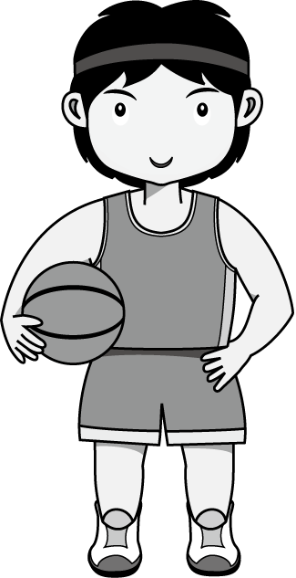 バスケットボール01-バスケット選手イラスト