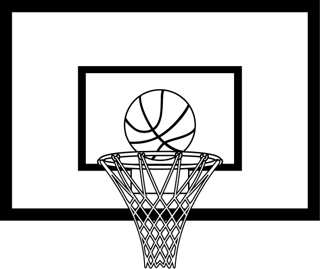 バスケットボール16-ゴール イラスト