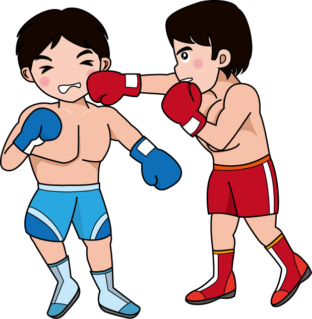 ボクシング25-ヒットイラスト