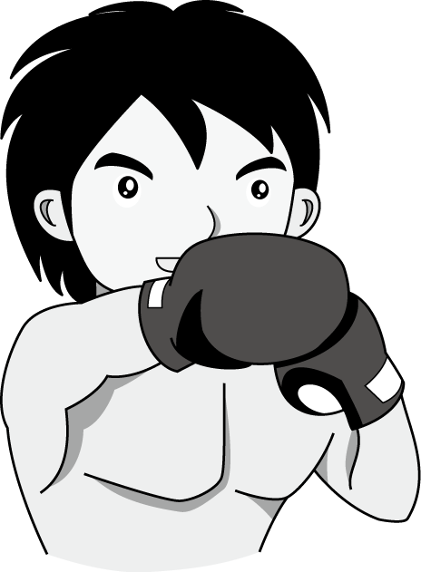 ボクシング10-ボクサーイラスト