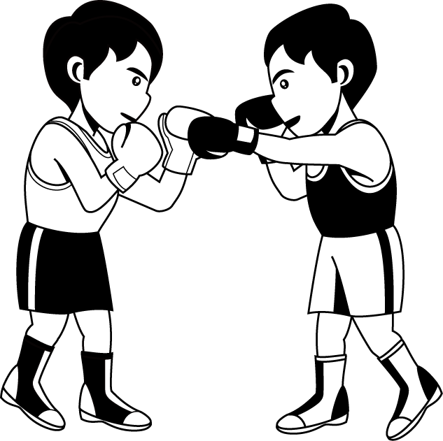 ボクシング05-試合イラスト