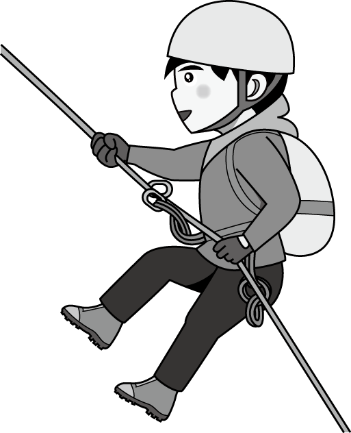 登山21 登山ロープの無料イラスト イラストポップのスポーツクリップアートカット集
