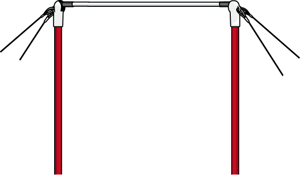 男子体操18 鉄棒 の無料イラスト イラストポップのスポーツクリップアートカット集