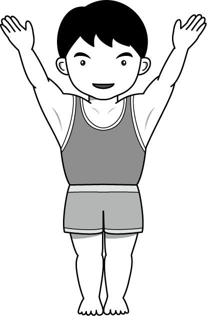 男子体操01 体操選手 の無料イラスト イラストポップのスポーツクリップアートカット集