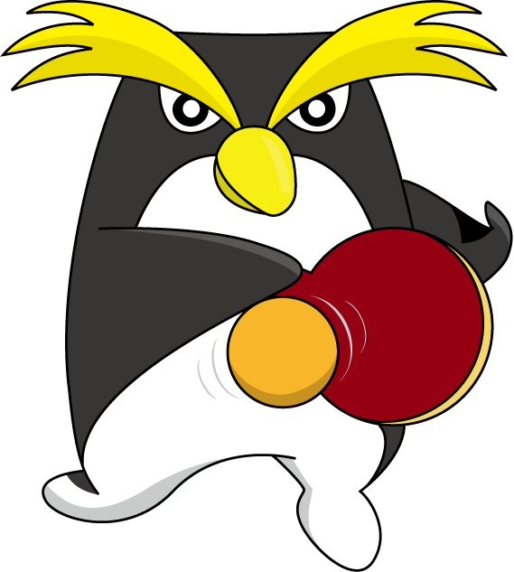 卓球29 ペンギン の無料イラスト イラストポップのスポーツクリップ