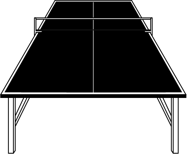 卓球15-卓球台 イラスト
