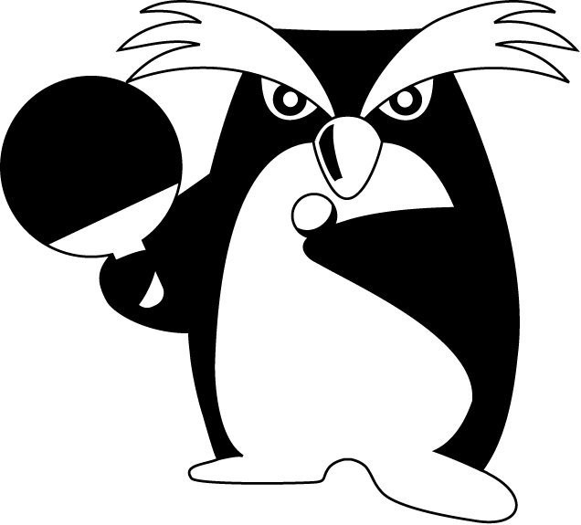 卓球28 ペンギン の無料イラスト イラストポップのスポーツクリップアートカット集