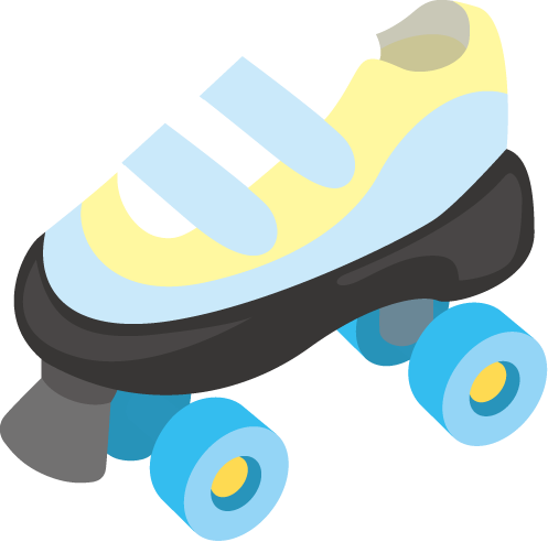 ローラースポーツ08-スケート靴 イラスト