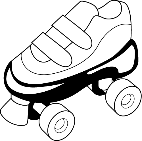 ローラースポーツ08-スケート靴 イラスト