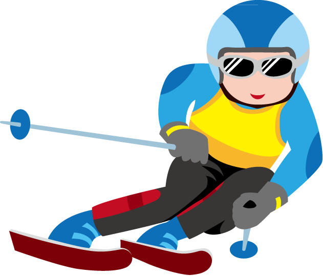 スキースノーボード13 回転 の無料イラスト イラストポップのスポーツクリップアートカット集