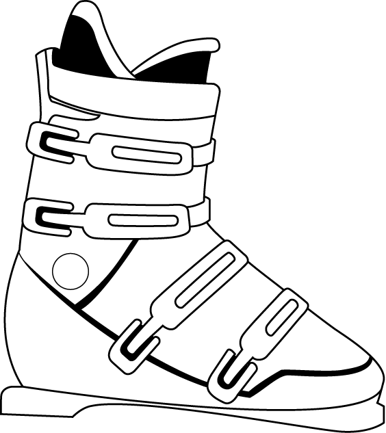 スキースノーボード23-ブーツ イラスト