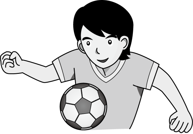 サッカー10-サッカー選手 イラスト