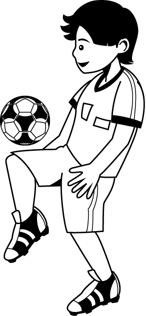 サッカー05 リフティングの無料イラスト イラストポップのスポーツクリップアートカット集