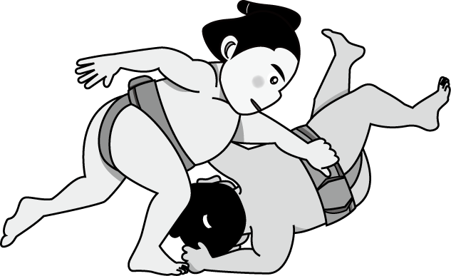 相撲27 決まり手の無料イラスト イラストポップのスポーツクリップアートカット集