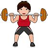 筋肉トレーニングの無料イラスト イラストポップのスポーツクリップアートカット集