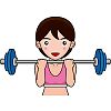 筋肉トレーニングの無料イラスト イラストポップのスポーツクリップアートカット集