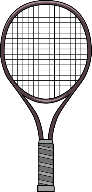 テニス05 ラケット の無料イラスト イラストポップのスポーツクリップアートカット集