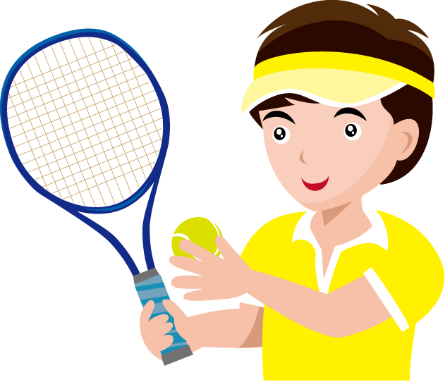 テニス18-プレイヤー イラスト