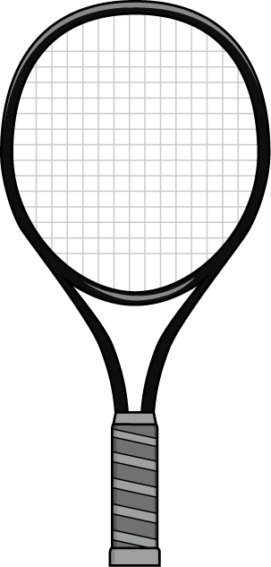 テニス05-ラケット イラスト