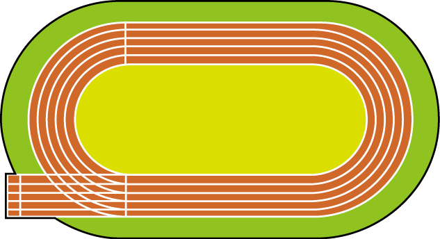 陸上競技28 トラック の無料イラスト イラストポップのスポーツ