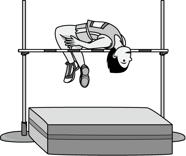 陸上競技22 高跳びの無料イラスト イラストポップのスポーツクリップアートカット集