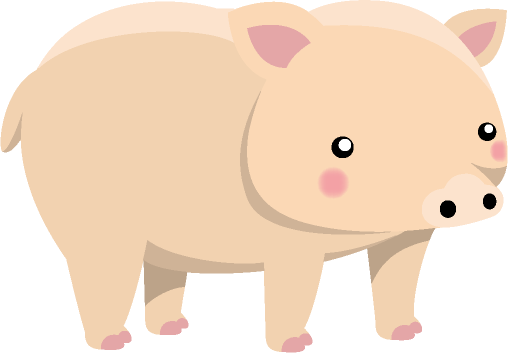 豚のフリーイラスト イラストポップ
