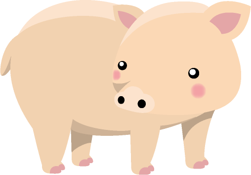 豚のフリーイラスト イラストポップ