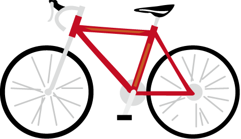 自転車のイラストno11 イラストポップ