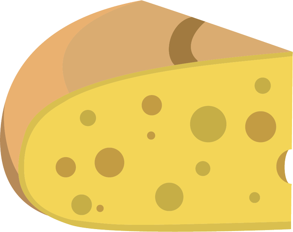 チーズのフリー素材no24 エメンタールチーズのイラスト イラストポップ
